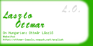 laszlo ottmar business card