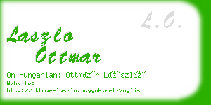 laszlo ottmar business card